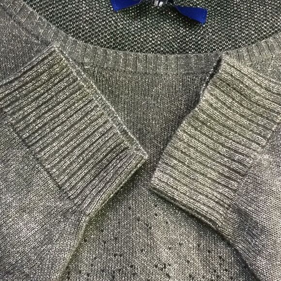 Apt. 9 Gray Black Ombré Sparkle Sweater- NEW - Picture 7 of 7